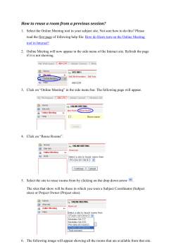How to reuse a room from a previous session?