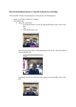 How Do Participants Pause Stop Webcam?
