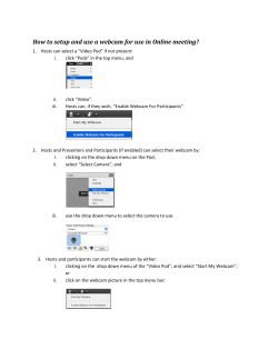 How do I setup and use my webcam?