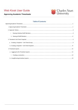 Approving Casual Academic Timesheets