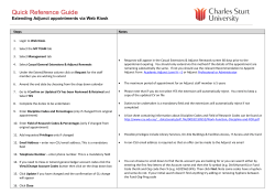 Extending Adjunct appointments via Web Kiosk