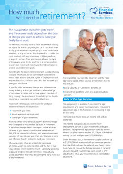How much will I need in retirement?