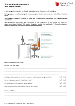 Self Assessment Tool
