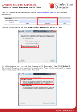 How to Create and/or Change the Appearance of a Digital Signature