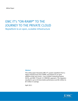 EMC IT Deploys a Private Cloud (EMC IT d�ploie un cloud priv�)