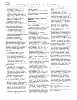 Published by EPA in Federal Register