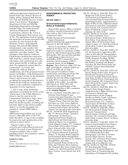 Published by EPA in Federal Register