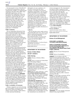 Published by BLM in Federal Register