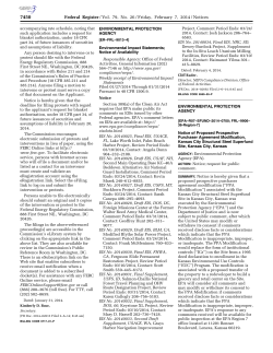 Published by EPA in Federal Register