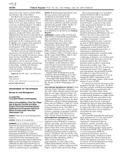 Published by BLM in Federal Register