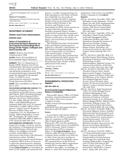 Published by EPA in Federal Register