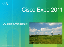 Cisco Power Session DC Infrastructure