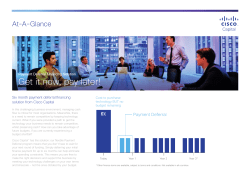 Six Month Payment Deferral Program