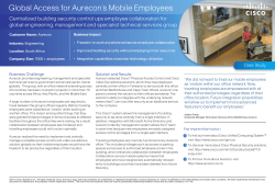 Global Access for Aurecon's Mobile Employees