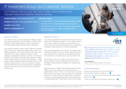 IT Investment Group Ups Customer Services