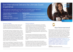 Sun International Delivers the Ultimate Guest Experience