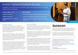 Aurecon Tightens Workplace Security