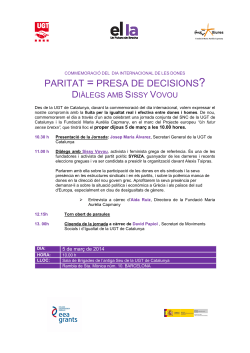 PROGRAMA jornada Dona marx 2015