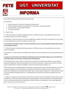 butlleti FETE-UGT mesa universitats 10-Nov-2015