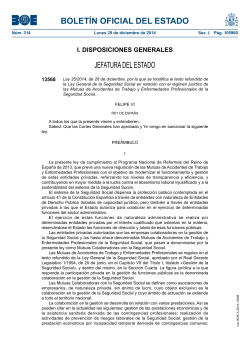 Text Refós de La Llei de la Seguretat Social, coneguda com "Llei de Mútues"