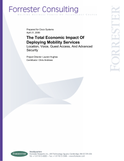 Downoad PDF: The Total Economic Impact of Deploying Mobility Services