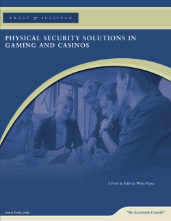 Download PDF: Physical Security Solutions in Gaming and Casinos