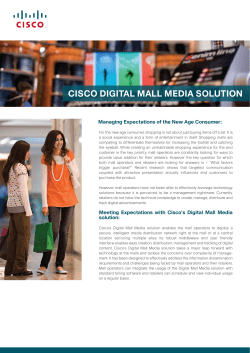 Cisco Digital Mall Media Solution