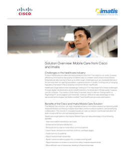 Overview: Benefiting through Mobile Care
