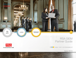 RSA SIEM Partner Guide