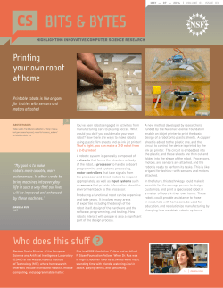 Printing your own robot