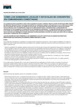 Descripci n de las soluciones Cisco para el sector p blico