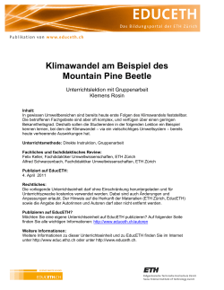 Klimawandel am Beispiel des Mountain Pine Beetle (PDF, 1.3 MB)