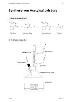 Synthese von Aspirin (Praktikum) (DOC, 122 KB)