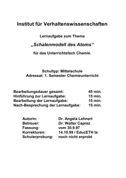 Schalenmodell des Atoms (PDF, 144 KB)