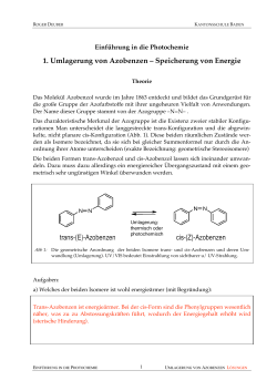 Photochemie (Lernaufgaben und Praktikum) (PDF, 353 KB)
