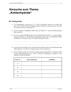Kohlenhydrate (Praktikum) (PDF, 112 KB)
