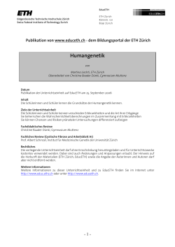 Humangenetik Gruppenarbeit (PDF, 199 KB)