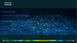 Cisco Presentation Broadband Virtualisation - CPE and Services using Cisco QvBN Anton Ivanov, Technical Lead QvBN, SWAG