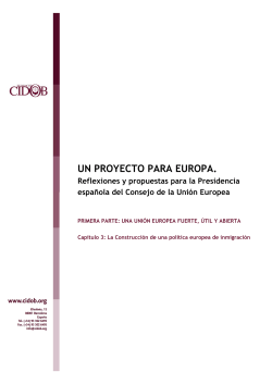 La construcci n de una Politica Europea de Inmigraci n.