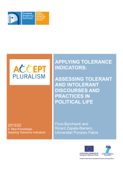 Assessing Tolerant and Intolerant Discourses and Practices in Political Life