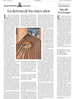 M s all de la lengua