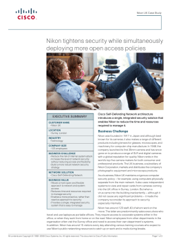 Nikon tightens security while simultaneously deploying more open access policies.
