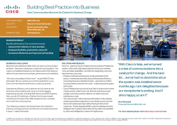 How Communications Became the Catalyst for Business Change.