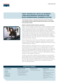 Cisco technology helps UK business land pan-European contracts and build international business culture.