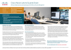 All Cisco infrastructure secures business growth for Mercury Security Management.