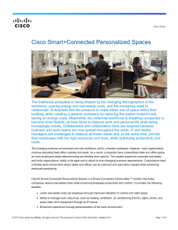 Smart+ Connected Personalized Spaces Data Sheet
