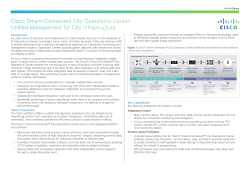 Learn more about the Smart+Connected City Operations Center Solution