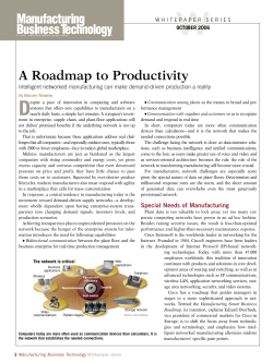 Joined-up manufacturing - your unfair business advantage