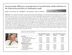 Socioeconomic differences in progression of carotid intima-media thickness in the Atherosclerosis Risk in Communities study