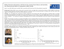 Kidney function and anemia as risk factors for coronary heart disease and mortality: the Atherosclerosis Risk in Communities (ARIC) Study